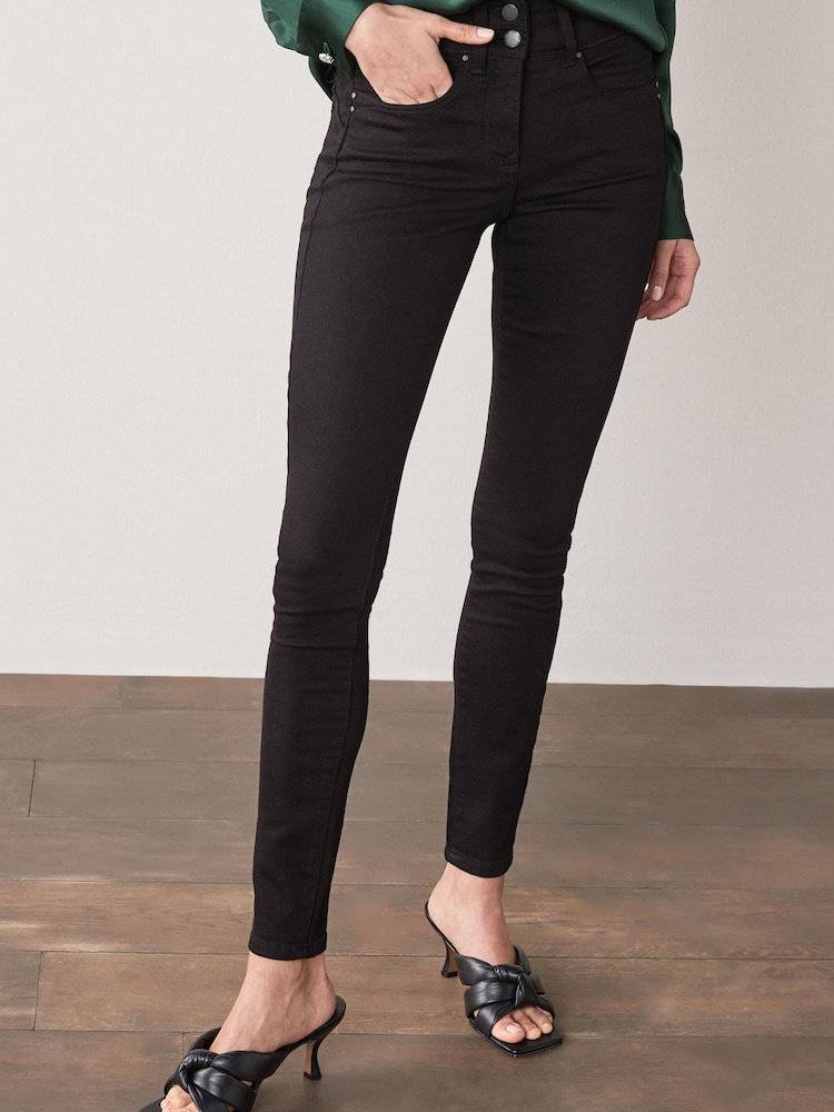 Noir - Jean skinny coupe slim à effet rehausseur - Image 1 de 4