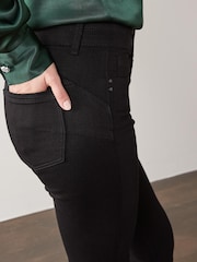 Noir - Jean skinny coupe slim à effet rehausseur - Image 3 de 4