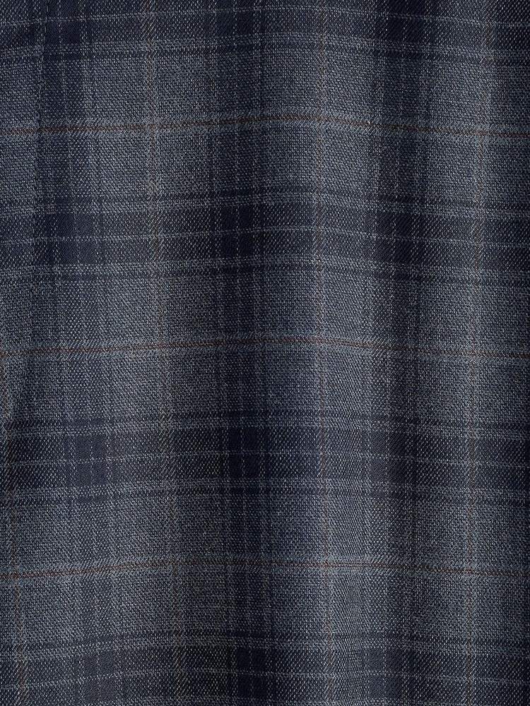 Blue Tailored Fit Check Suit: Trousers - Image 8 of 8