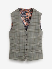 Grey Check Suit: Waistcoat - Image 1 of 4
