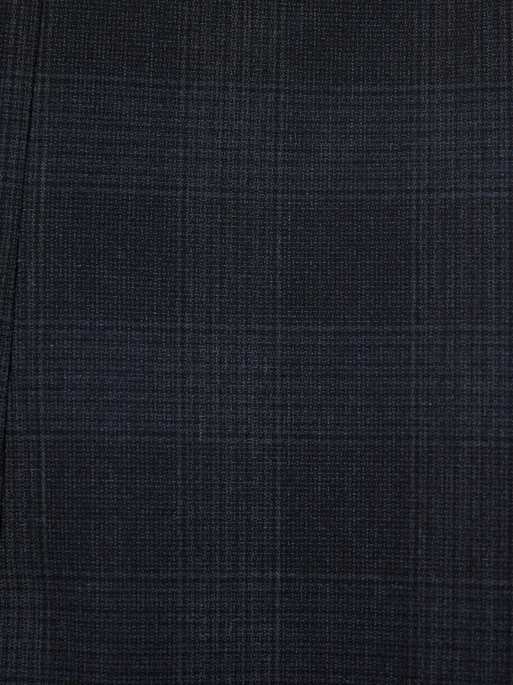 Mid Blue Motion Flex Stretch Check Suit: Waistcoat - Image 2 of 6