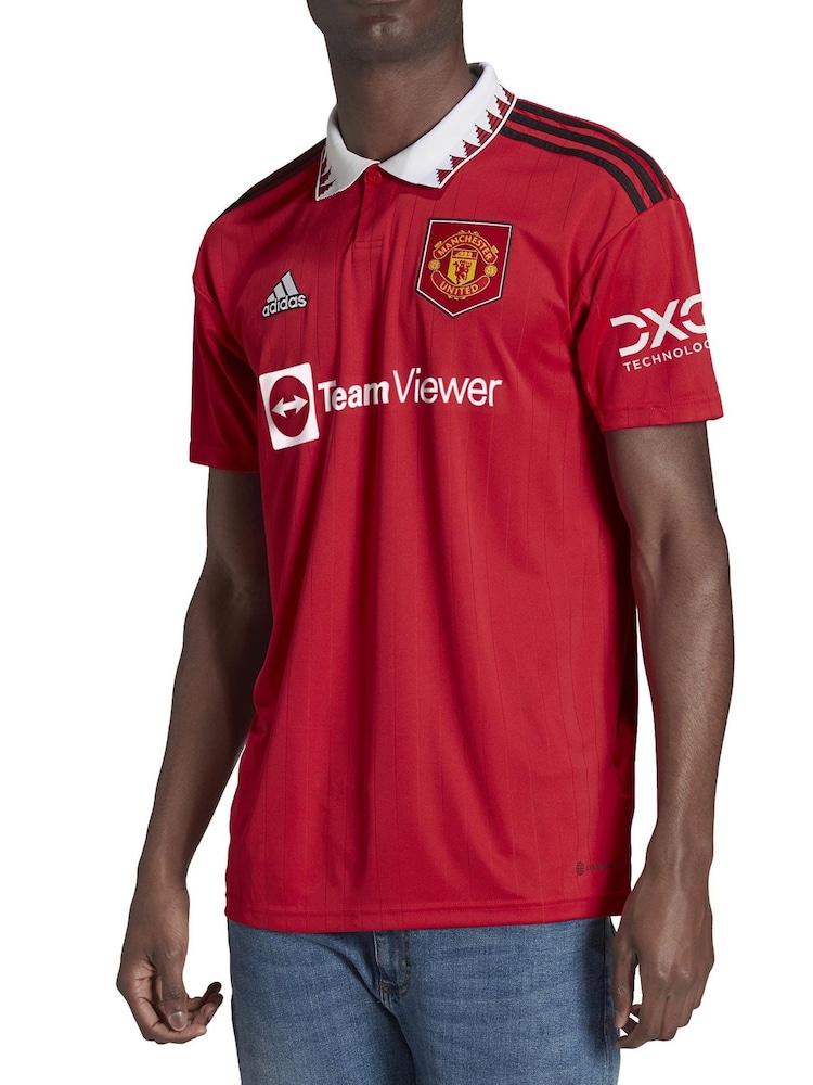 Rouge - Vierge - adidas Manchester United 22/23 Jersey adulte à domicile - Image 5 of 10