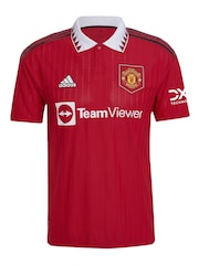 adidas Red Blank Manchester United 22/23 Home Adult Jersey - Image 9 of 10
