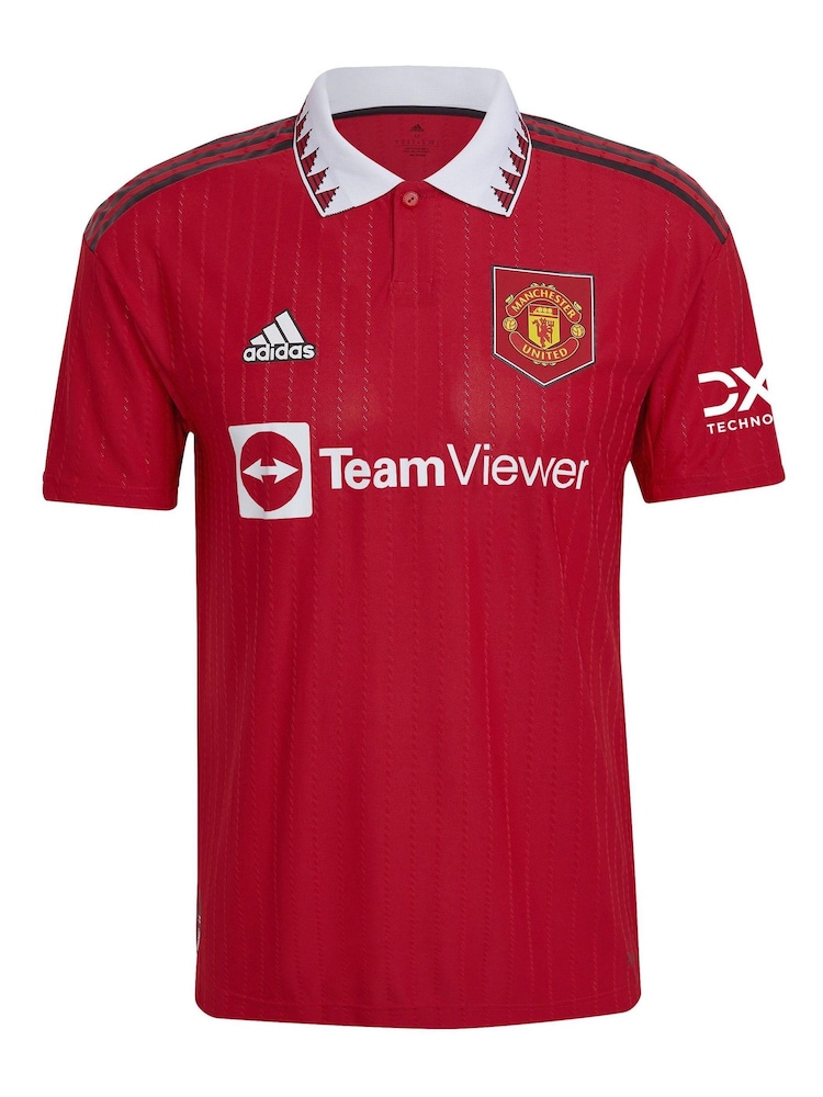 Rouge - Vierge - adidas Manchester United 22/23 Jersey adulte à domicile - Image 9 of 10