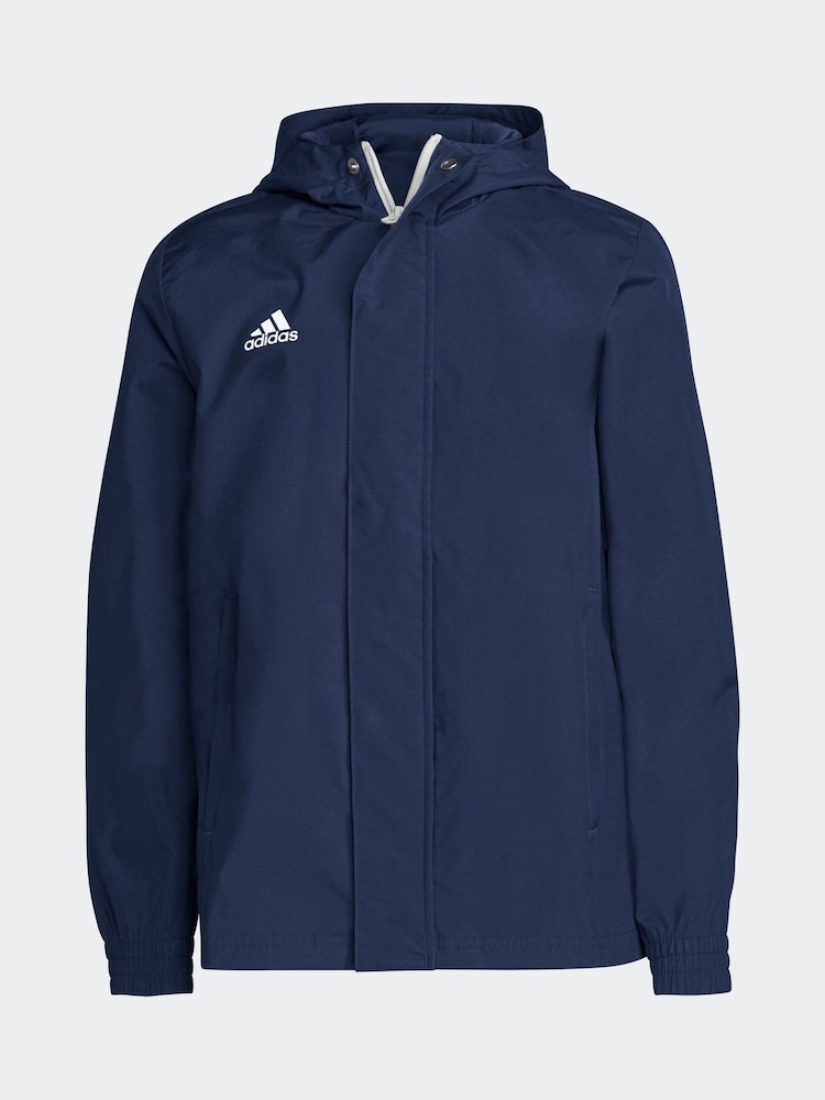 adidas Blue Entrada 22 All-Weather Jacket - Image 4 of 8