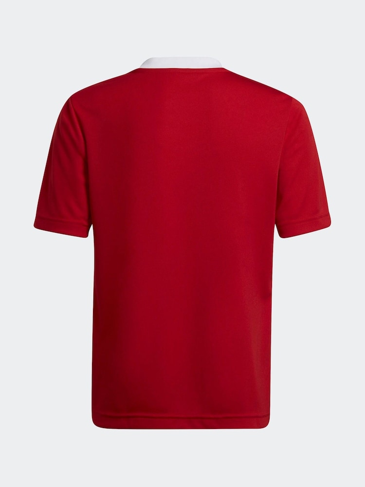 adidas Red Entrada 22 Tshirt - Image 2 of 5