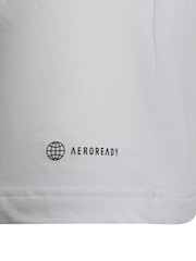 adidas White 100% Cotton Entrada 22 T-Shirt - Image 11 of 11