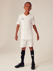adidas White 100% Cotton Entrada 22 T-Shirt - Image 3 of 11