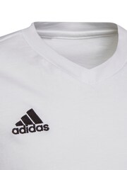 adidas White 100% Cotton Entrada 22 T-Shirt - Image 9 of 11