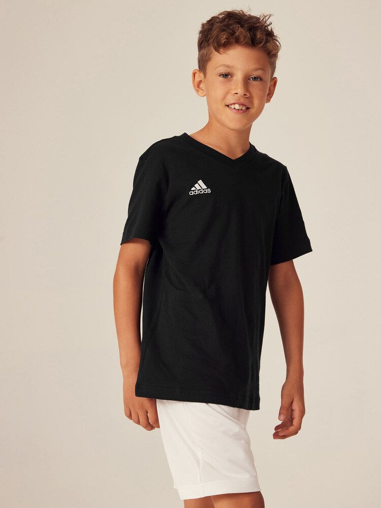 adidas Black Entrada 22 T-Shirt - Image 6 of 14
