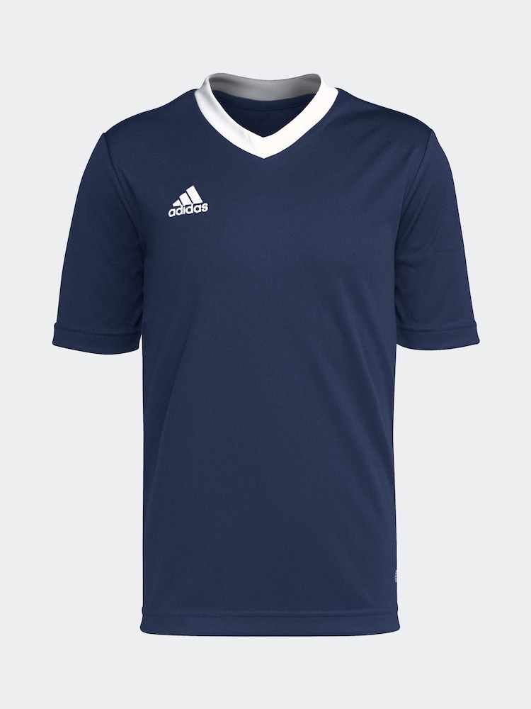 adidas Navy Blue Entrada 22 Tshirt - Image 1 of 5