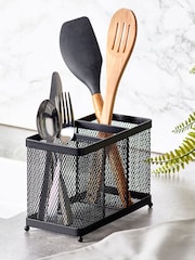 Black Bronx Mesh Cutlery Drainer - Image 1 of 3