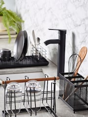 Black Bronx Mesh Cutlery Drainer - Image 2 of 3