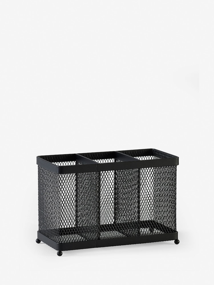 Black Bronx Mesh Cutlery Drainer - Image 3 of 3 Black Bronx Mesh Cutlery Drainer - Image 3 of 3