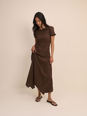 Nobodys Child Brown Cassandra Midi Dress - Image 1 of 5
