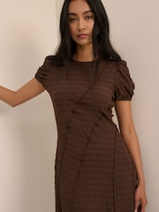 Nobodys Child Brown Cassandra Midi Dress - Image 6 of 6