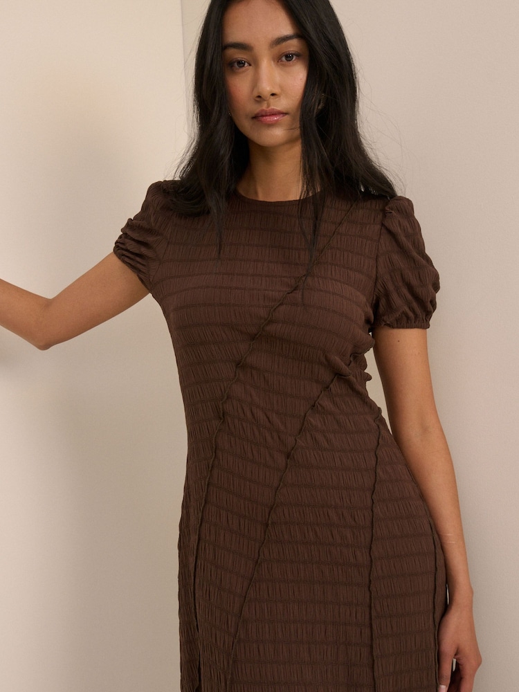 Nobodys Child Brown Cassandra Midi Dress - Image 6 of 6 Nobodys Child Brown Cassandra Midi Dress - Image 6 of 6
