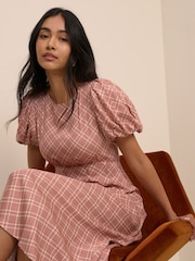 Nobodys Child Red Quinn Midi Dress - Image 3 of 5