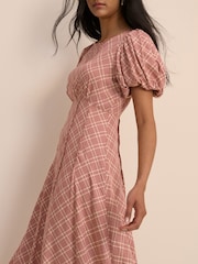 Nobodys Child Red Quinn Midi Dress - Image 4 of 5