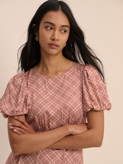 Nobodys Child Red Quinn Midi Dress - Image 6 of 6