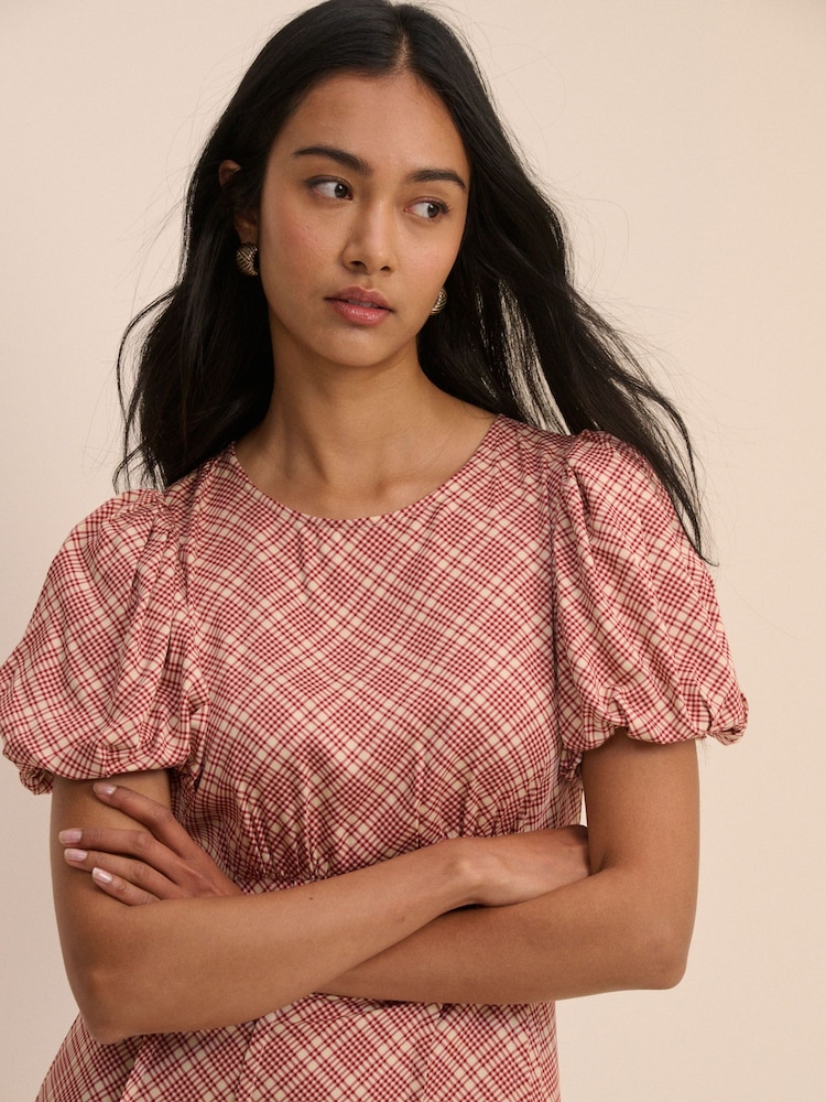 Nobodys Child Red Quinn Midi Dress - Image 6 of 6 Nobodys Child Red Quinn Midi Dress - Image 6 of 6