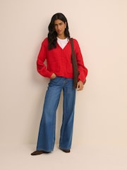 Nobodys Child Red V-Neck Pocket Cardigan - Image 5 of 5