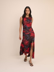 Nobodys Child Red Sleeveess Tammy Midi Dress - Image 1 of 5