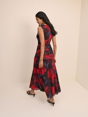Nobodys Child Red Sleeveess Tammy Midi Dress - Image 2 of 5