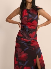 Nobodys Child Red Sleeveess Tammy Midi Dress - Image 5 of 5