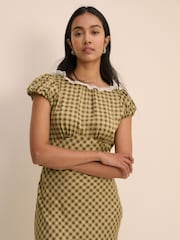 Nobodys Child Green Marianna Midi Dress - Image 3 of 5