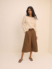 Nobodys Child Brown Tailored Culottes Shorts - Image 4 of 5