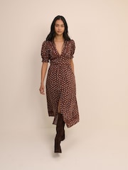 Nobodys Child Brown Frances Midi Dress - Image 3 of 5
