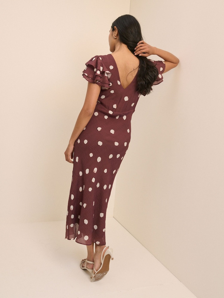 Nobodys Child Brown Lola Midaxi Dress - Image 2 of 5 Nobodys Child Brown Lola Midaxi Dress - Image 2 of 5