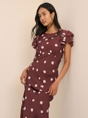 Nobodys Child Brown Lola Midaxi Dress - Image 3 of 5