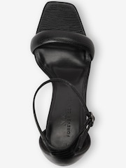 Black Forever Comfort® Square Toe Heeled Sandals - Image 3 of 4