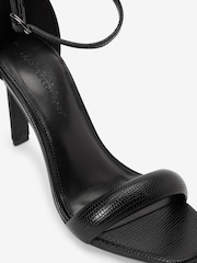 Black Forever Comfort® Square Toe Heeled Sandals - Image 4 of 4