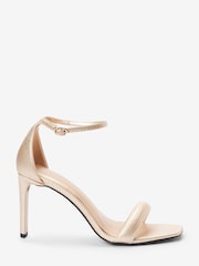 Gold Forever Comfort® Square Toe Heeled Sandals - Image 4 of 7