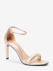 Gold Forever Comfort® Square Toe Heeled Sandals - Image 5 of 7
