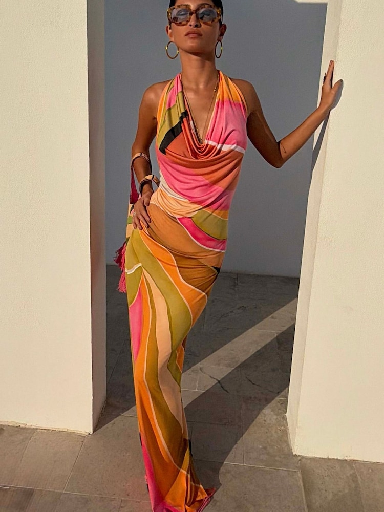 Buy Never Fully Dressed Green Abstract Sabine Dress from Next USA