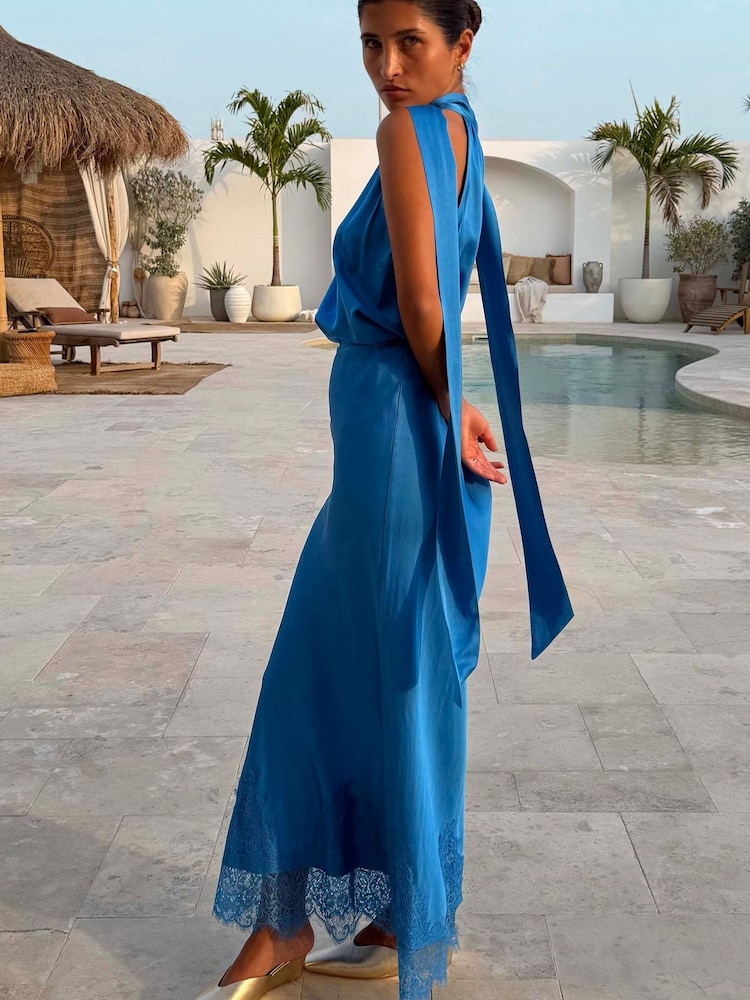 Never Fully Dressed Blue Maeva Midi Skirt - Image 2 of 5