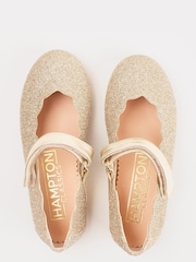 Trotters London Gold Lilly Party Shoes - Image 3 of 6