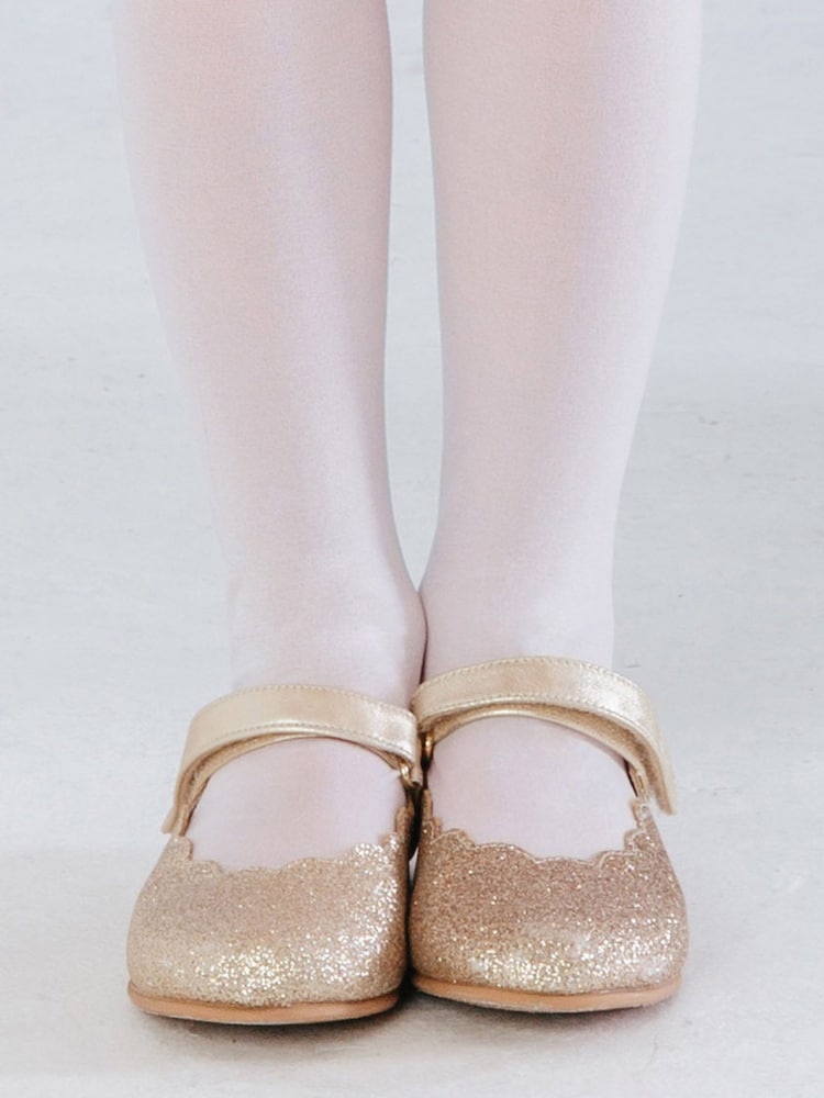 Trotters London Gold Lilly Party Shoes - Image 6 of 6