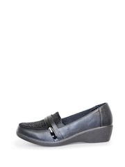 Lunar Black Esther Wedge Shoes - Image 3 of 5