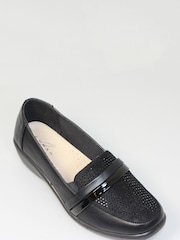 Lunar Black Esther Wedge Shoes - Image 4 of 5