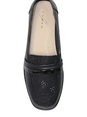 Lunar Black Esther Wedge Shoes - Image 5 of 5