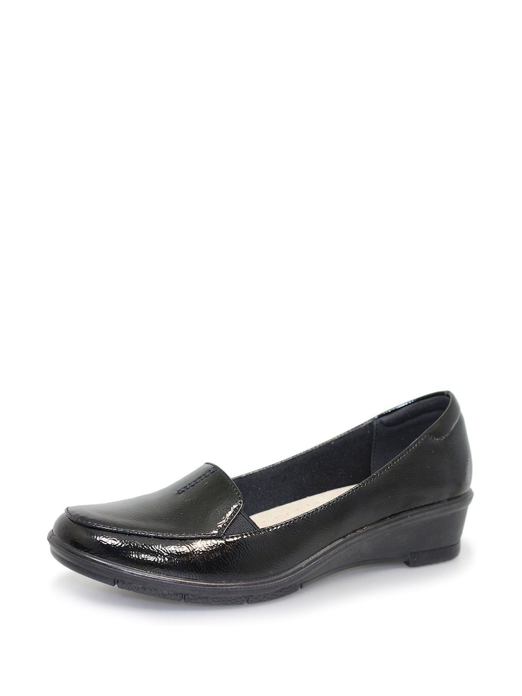 Lunar Black Elsbeth Patent Shoes - Image 4 of 5