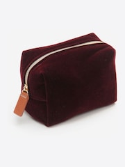Caroline Gardner Purple Velvet Mini Cube Cosmetic Bag - Image 1 of 1