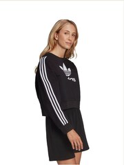 adidas Originals Womens White Split Crew-Neck Sweatshirt - Image 3 of 7