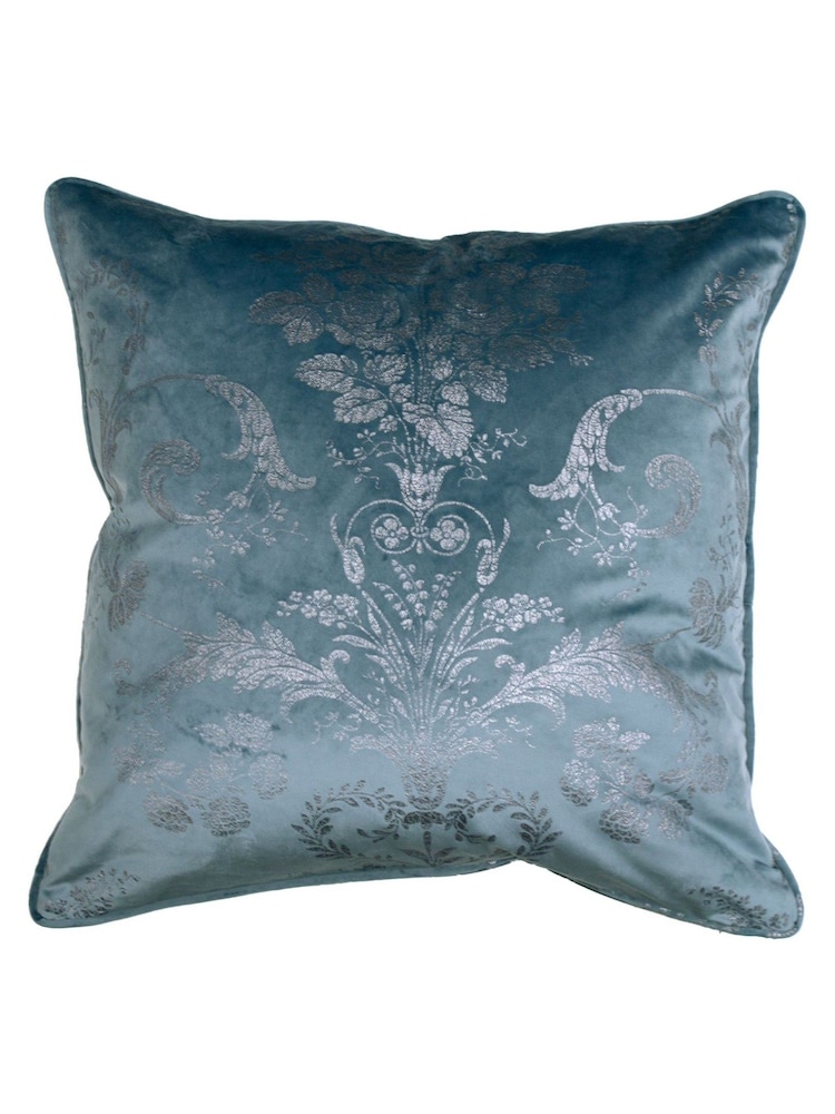 Laura Ashley Pale Seaspray Blue Josette Metallic Cushion - Image 1 of 1