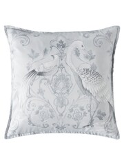 Laura Ashley Silver Tregaron Emboidered Cushion - Image 2 of 2